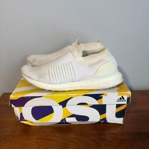 White Adidas Ultra Boost Lifestyle trainers
